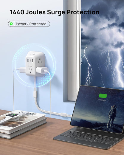 IndSummer WallHugger™ Outlet Extender