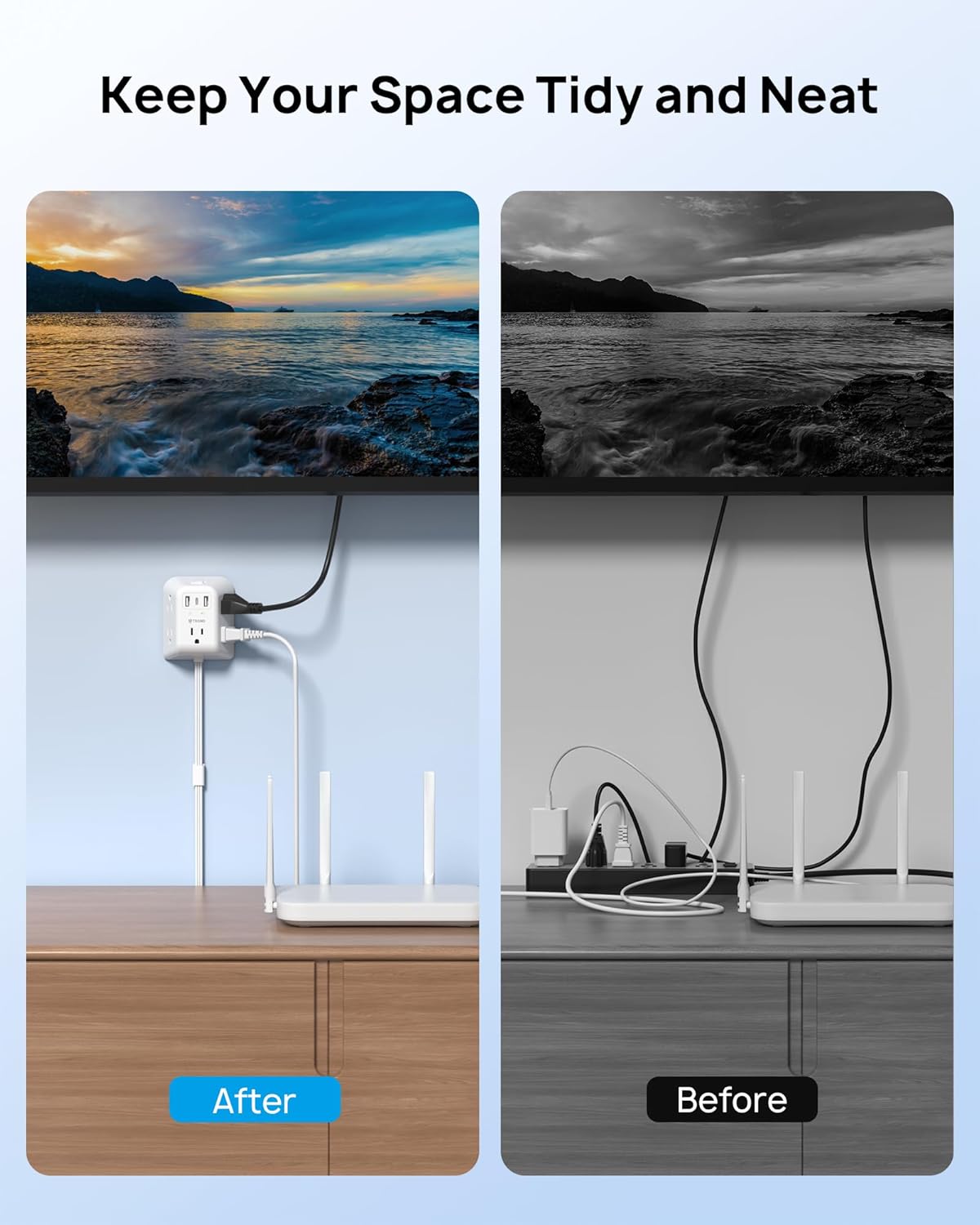 IndSummer WallHugger™ Outlet Extender