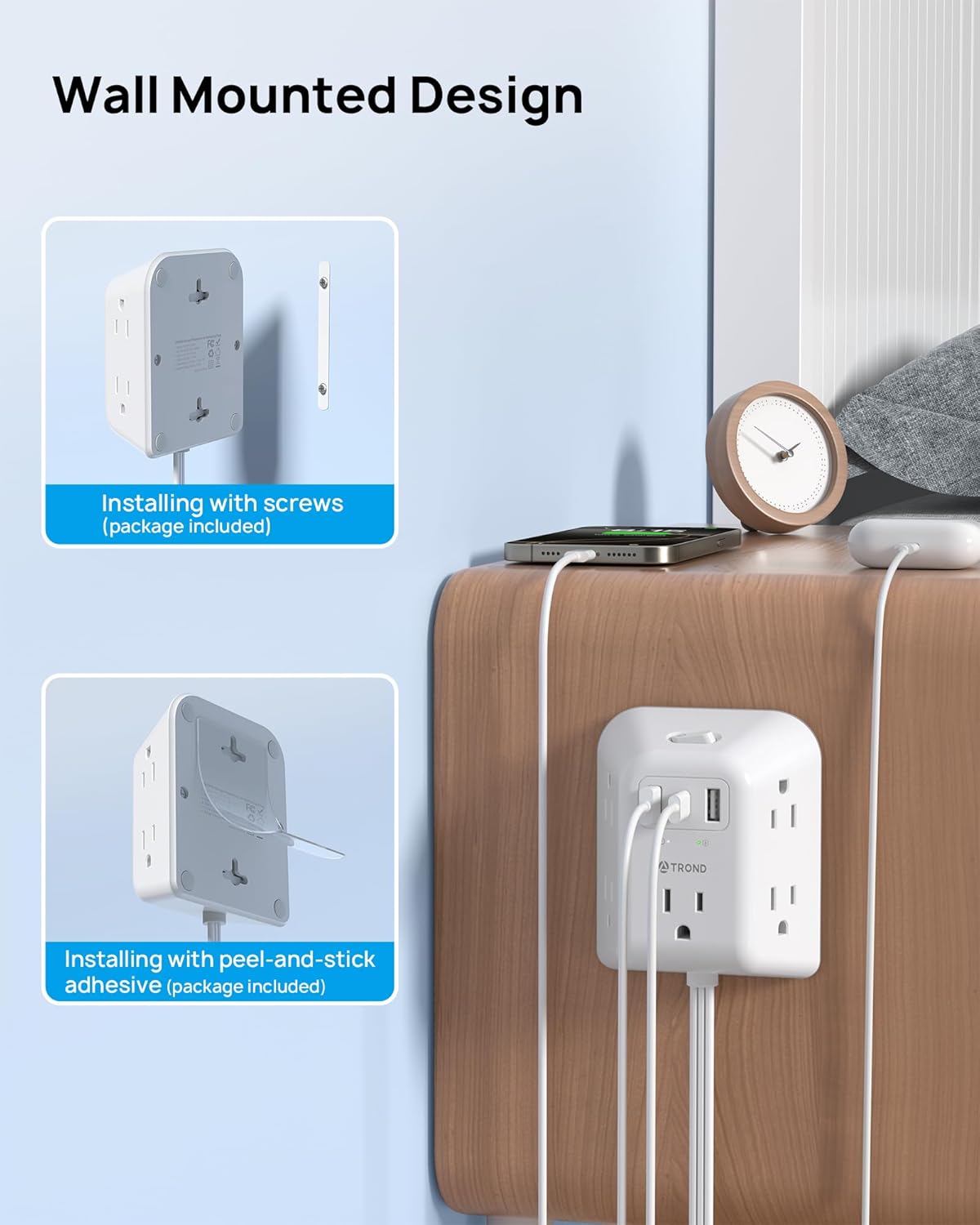 IndSummer WallHugger™ Outlet Extender